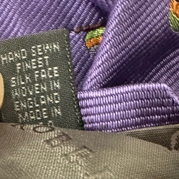 Robert Talbott Tie Hot Air Balloon EXTRA LONG Best of Class Purple Green Silk